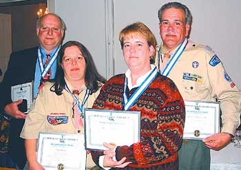 Four receive Scouting award