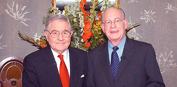 Dr. William Friday and Carl Kasell