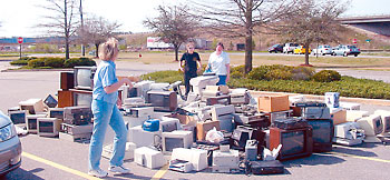 Computer recycling drop off