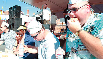 Doughnut eating contest