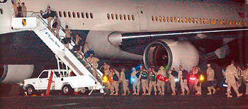 Airmen departing for Middle East