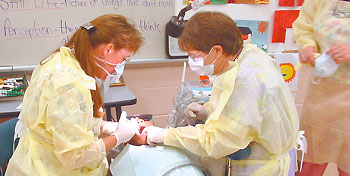 Dental hygienists in Carver Elementary