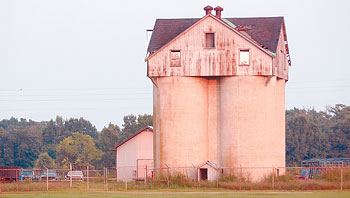 Silo house at Cherry Hospital