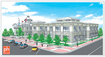 Partin and Hobbs city hall design