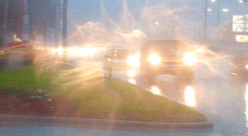 Rain on Berkeley Blvd