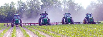 Tractors on the David Vinson farm