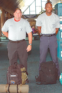 Lt. Rob Loreman and Firefighter Jourdon Pope