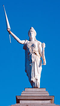 City Hall's Liberty statue