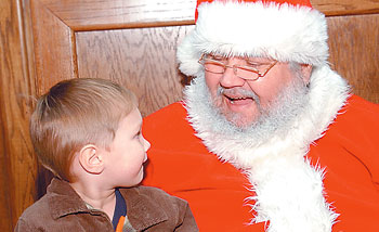 Evan Kornegay and Santa