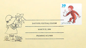 student-designed cancellation stamp