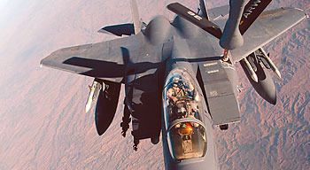 SJAFB Jet Over Iraq
