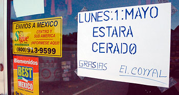 Sign at El Corral