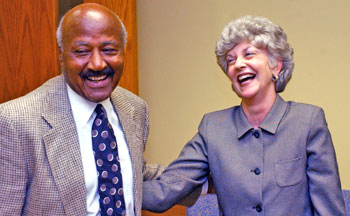 Mayor Al King  and Dr. Kay Albertson